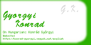 gyorgyi konrad business card